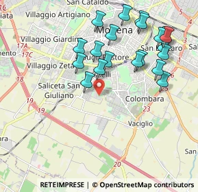 Mappa Via Cervia, 41125 Modena MO, Italia (2.1375)