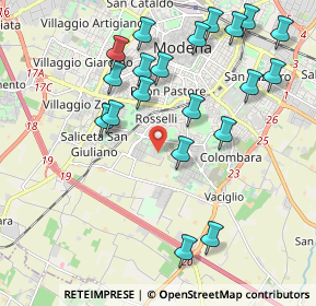 Mappa Via Cervia, 41125 Modena MO, Italia (2.24)