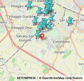 Mappa Via Cervia, 41125 Modena MO, Italia (1.99588)