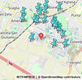 Mappa Via Cervia, 41125 Modena MO, Italia (1.016)