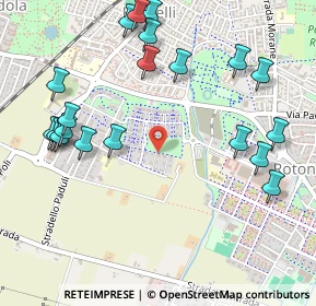 Mappa Via Cervia, 41125 Modena MO, Italia (0.622)