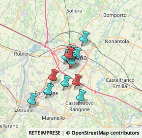 Mappa Via Lugo, 41125 Modena MO, Italia (4.58231)