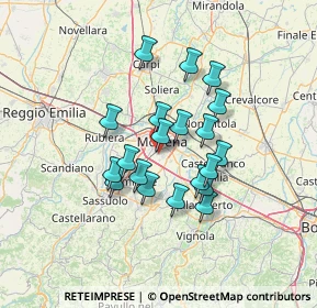 Mappa Via Lugo, 41125 Modena MO, Italia (10.903)