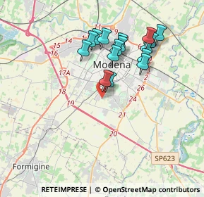 Mappa Via Lugo, 41125 Modena MO, Italia (3.435)