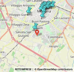 Mappa Via Lugo, 41125 Modena MO, Italia (2.52538)