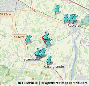 Mappa Via per Reggio, 42019 Arceto RE, Italia (3.53462)