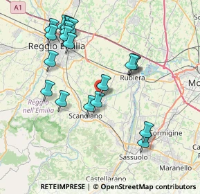 Mappa Via per Reggio, 42019 Arceto RE, Italia (8.2305)