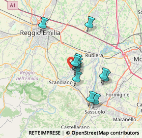 Mappa Via per Reggio, 42019 Arceto RE, Italia (5.65364)