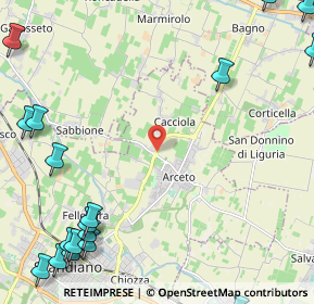 Mappa Via per Reggio, 42019 Arceto RE, Italia (3.7555)