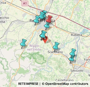 Mappa Via Maria Melato, 42020 Albinea RE, Italia (6.66083)