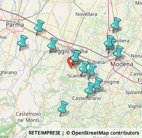 Mappa Via Maria Melato, 42020 Albinea RE, Italia (14.76857)