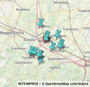 Mappa Via Gemona, 41125 Modena MO, Italia (8.56813)