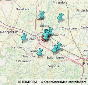 Mappa Via Gemona, 41125 Modena MO, Italia (8.1825)