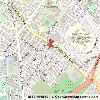 Mappa Via Ludovik Leizer Zamenhof, 38/44, 41125 Modena, Modena (Emilia Romagna)
