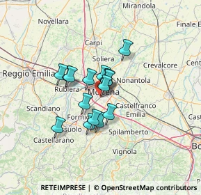 Mappa Via Eugenio Zampighi, 41125 Modena MO, Italia (8.49938)