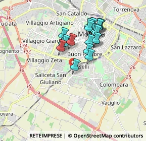 Mappa Via Eugenio Zampighi, 41125 Modena MO, Italia (1.614)