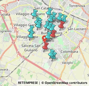 Mappa Via Eugenio Zampighi, 41125 Modena MO, Italia (1.481)