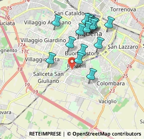 Mappa Via Saverio Altamura, 41125 Modena MO, Italia (1.79471)