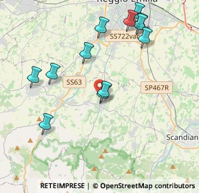 Mappa Via Cà Pellicelli, 42020 Albinea RE, Italia (4.30583)