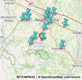 Mappa Via Cà Pellicelli, 42020 Albinea RE, Italia (7.11769)