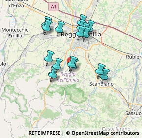 Mappa Via Cà Pellicelli, 42020 Albinea RE, Italia (6.50833)