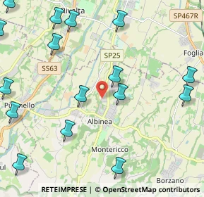 Mappa Via Cà Pellicelli, 42020 Albinea RE, Italia (2.92438)