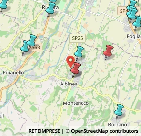 Mappa Via Cà Pellicelli, 42020 Albinea RE, Italia (2.94643)