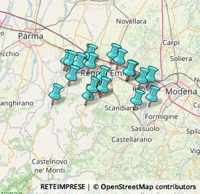Mappa Via Cà Pellicelli, 42020 Albinea RE, Italia (9.9295)