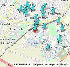 Mappa Via Bassano del Grappa, 41125 Modena MO, Italia (1.084)