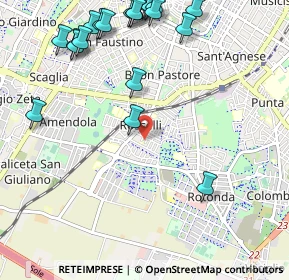 Mappa Via Bassano del Grappa, 41125 Modena MO, Italia (1.401)