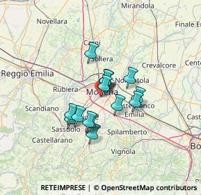 Mappa Via Bassano del Grappa, 41125 Modena MO, Italia (8.58063)