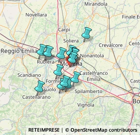 Mappa Via Bassano del Grappa, 41125 Modena MO, Italia (8.6025)