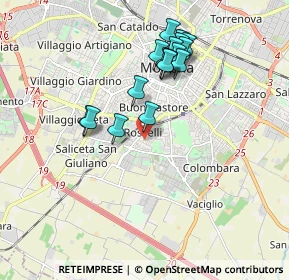 Mappa Via Bassano del Grappa, 41125 Modena MO, Italia (1.72941)