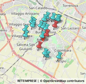 Mappa Via Bassano del Grappa, 41125 Modena MO, Italia (1.4695)