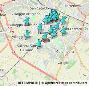 Mappa Via Bassano del Grappa, 41125 Modena MO, Italia (1.6165)