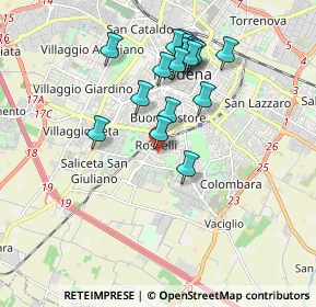 Mappa Via Bassano del Grappa, 41125 Modena MO, Italia (1.72176)