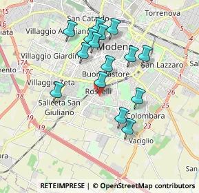 Mappa Via Bassano del Grappa, 41125 Modena MO, Italia (1.69933)