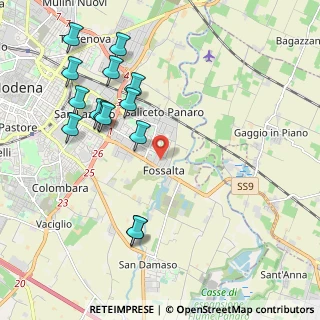 Mappa Via Jacopo Peri, 41122 Modena MO, Italia (2.28643)