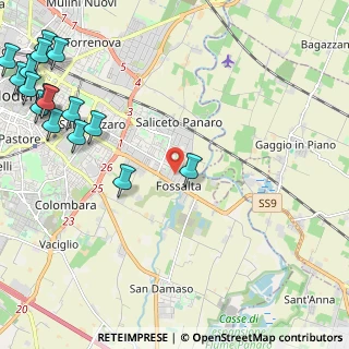 Mappa Via Jacopo Peri, 41122 Modena MO, Italia (3.38625)