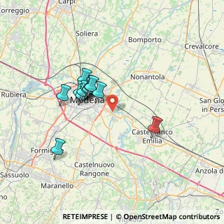 Mappa Via Jacopo Peri, 41122 Modena MO, Italia (5.8225)