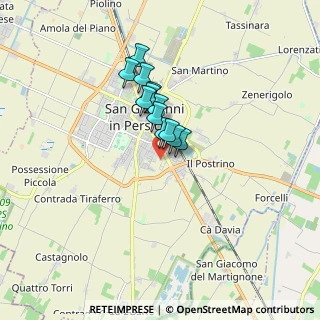 Mappa Via Giuseppe Fenoglio, 40017 San Giovanni in Persiceto BO, Italia (1.11083)