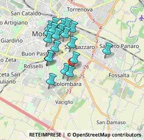 Mappa Via Santhià, 41125 Modena MO, Italia (1.5845)