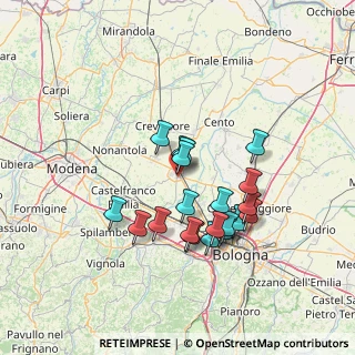 Mappa Via Giuseppe Massarenti, 40017 San Giovanni In Persiceto BO, Italia (12.4075)