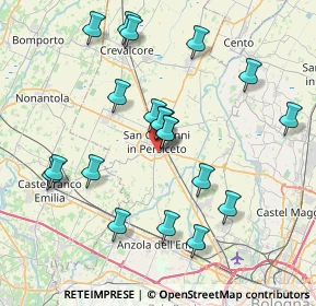 Mappa Via Giuseppe Massarenti, 40017 San Giovanni In Persiceto BO, Italia (7.781)