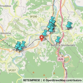 Mappa Strada Nuova Costa, 15076 Ovada AL, Italia (1.90875)