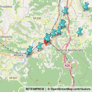 Mappa Strada Nuova Costa, 15076 Ovada AL, Italia (1.9525)