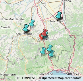 Mappa Strada Nuova Costa, 15076 Ovada AL, Italia (11.9215)