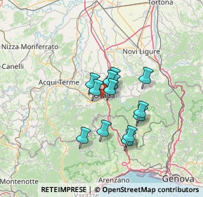 Mappa Strada Nuova Costa, 15076 Ovada AL, Italia (9.49769)