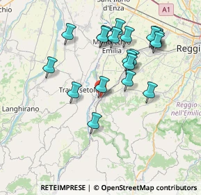 Mappa Via Eugenio Curiel, 42020 San Polo d'Enza RE, Italia (7.651)