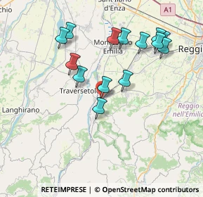 Mappa Via Eugenio Curiel, 42020 San Polo d'Enza RE, Italia (7.55714)